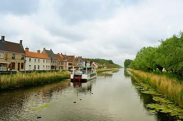 Image showing Symbol boat of Damme, near Bruges, Belgium