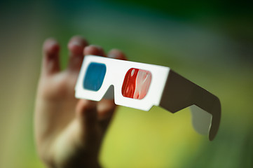 Image showing 3D Glasses in hand