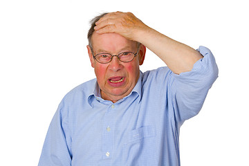 Image showing Upset Male senior