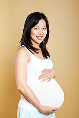 Image showing Pregnant Asian woman