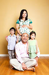 Image showing Happy Asian family