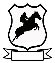 Image showing Horse Racing or Show Jumping  Sport Shield 