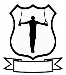 Image showing Male Gymnastics Sport Shield 