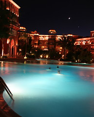 Image showing night swimming