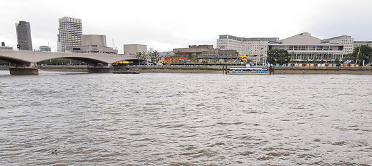 Image showing River Thames South Bank, London