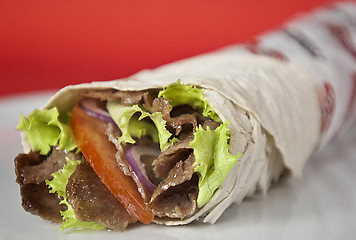 Image showing Turkish durum kebab