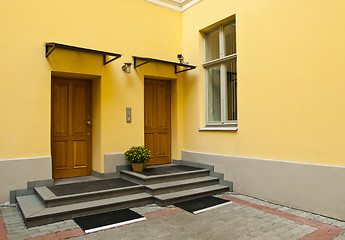 Image showing Two entrance door