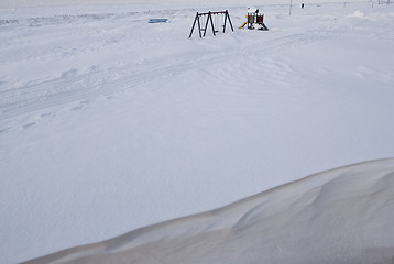 Image showing Beach  in winter