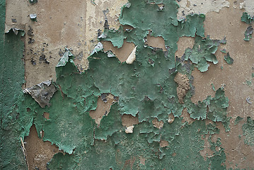 Image showing Old painted wall