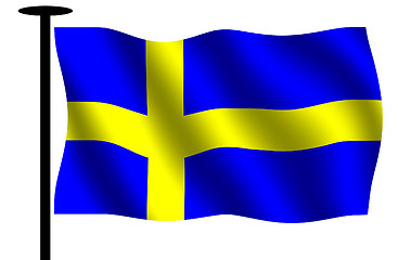 Image showing Swedish flag