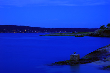 Image showing Night in Oslofjord