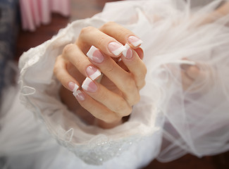 Image showing Bride hand closeup