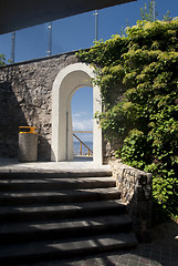 Image showing Arch in stone wall