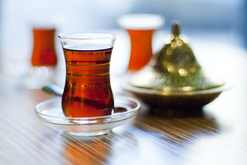 Image showing Traditional turkish tea