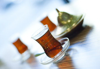 Image showing Traditional turkish tea