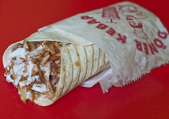 Image showing Turkish durum kebab