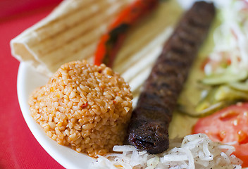 Image showing Turkish tradition meal - Adana kebab