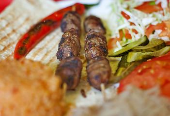 Image showing Turkish shish kebab