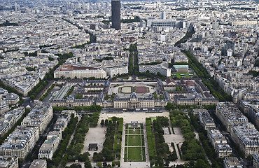 Image showing Champ-de-Mars view from Eifell tower