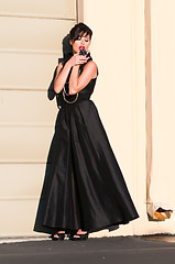 Image showing Black gown