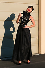 Image showing Black gown