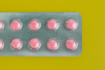 Image showing Macro view of medical pills