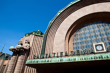 Image showing Main railway station, Helsinki, Finland