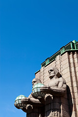 Image showing Main railway station, Helsinki, Finland