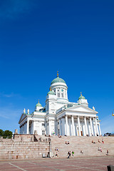 Image showing Tuomiokirkko church in Helsinki, Finland
