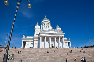 Image showing Tuomiokirkko church in Helsinki, Finland