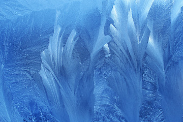 Image showing ice patterns on glass