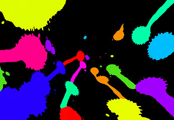 Image showing abstract colorful blots