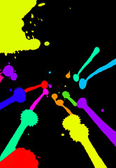 Image showing abstract colorful blots