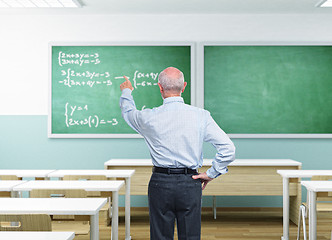 Image showing senior teacher