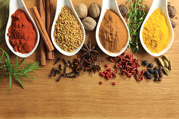 Image showing Spices and herbs