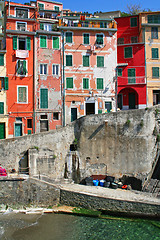 Image showing Italy. Cinque Terre. Riomaggiore village 