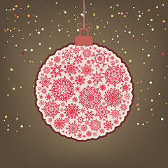 Image showing ?hristmas background with christmas ball. EPS 8