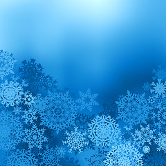 Image showing Blue color christmas background. EPS 8