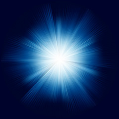 Image showing A Blue color design with a burst. EPS 8