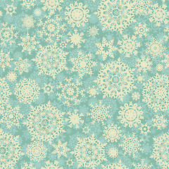 Image showing Christmas pattern snowflake background. EPS 8