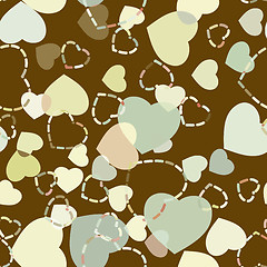 Image showing Seamless hearts pattern. EPS 8