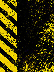 Image showing A grungy and worn hazard stripes texture. EPS 8