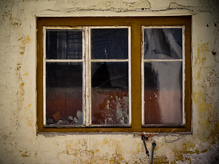 Image showing Damaged window