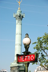 Image showing Metro Bastille