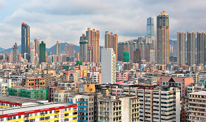 Image showing Hong Kong crowded buildings