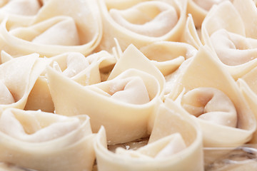 Image showing Fresh hand made Chinese dumplings