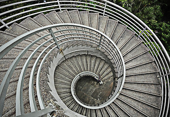 Image showing beautiful spiraling stairs