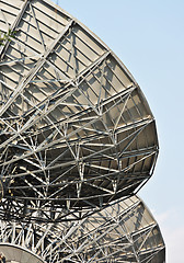 Image showing satellite dishes