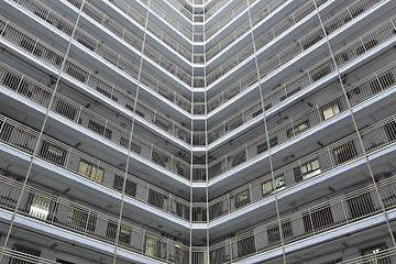 Image showing public apartment block in Hong Kong