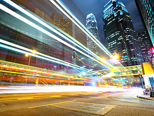 Image showing modern city at night